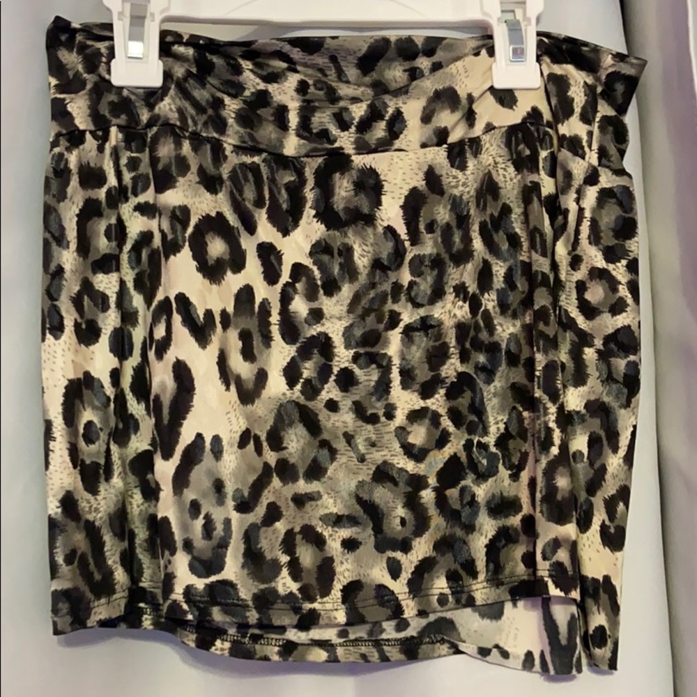Cheetah mini pencil skirt